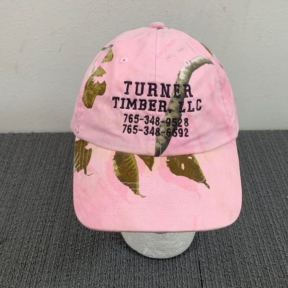 Turner Timber Baseball Hat Womens OSFA Pink Realtree Camo Adjustable Strapback - Picture 1 of 17